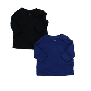 Primary.com Boys Blue | Black Long Sleeve T-Shirt size: 0-3 Months